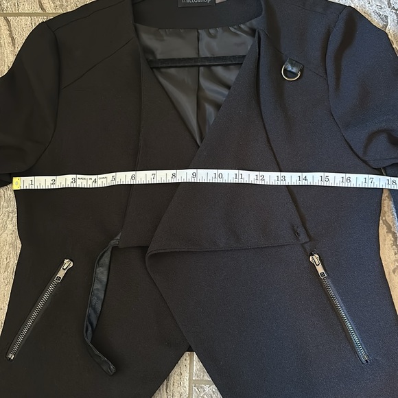 Women’s Black Blazer Jacket Size M-Mittoshop Brand Like New! - Picture 7 of 7